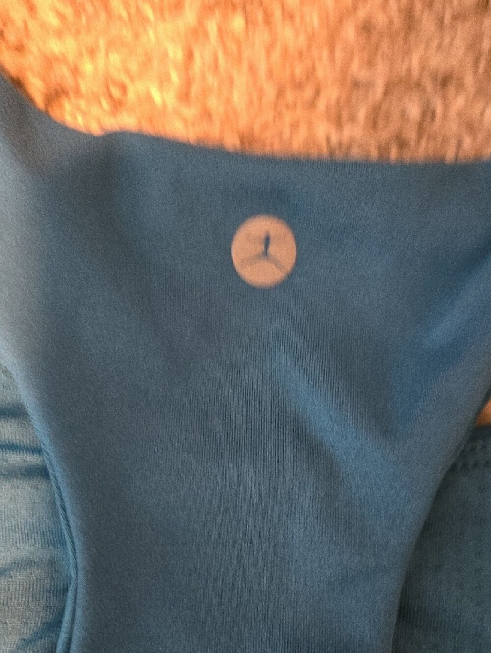Blue Racerback Sports Bra - Smooth Support - Picture 4 of 4